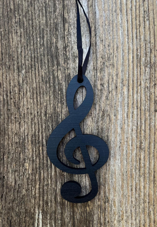 Treble Clef Note Music Christmas Ornament | Musician Present | Band Choir