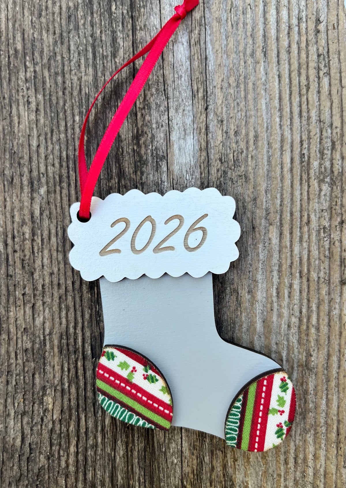 2026 Stocking Christmas Ornament | Holiday Present | Stocking Stuffer